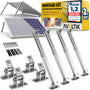 Avoltik Solarmodul-Halterung Aluminium 2er-Set verstellbar 15-30° – Aluminium-Stützen für zwei Solarmodule