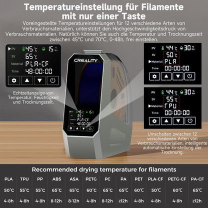Creality Space PI 3D Drucker Filament Trockner 360° Heizung