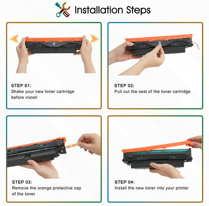 Kompatibel für HP 220A Toner Farbset 4er-Pack mit Chip