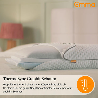 Emma Premium Stützkissen 80x40 – Ergonomisches Nackenkissen