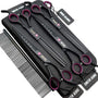 Smith King Hundepflege Scheren Set 7,0 Zoll, 4 Scheren mit Etui – Scheren aus 6CR-Edelstahl