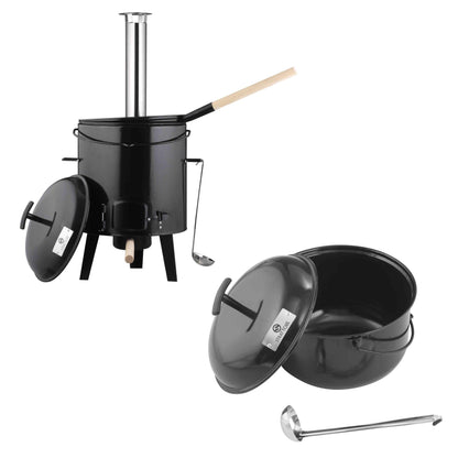 Strattore Gulaschkanone Gulaschkessel 19 Liter – Eintopfofen Grill