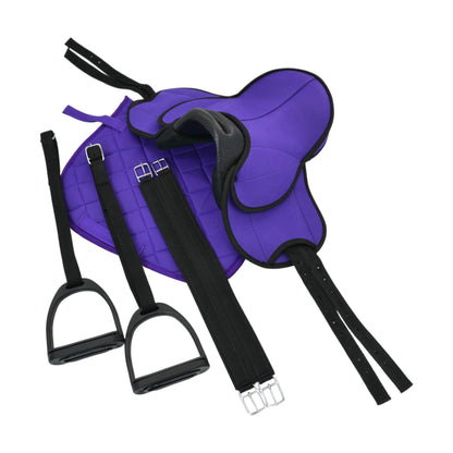 PFIFF 103120 Sattelset Pro für Spiel- und Holzpferde, Lila