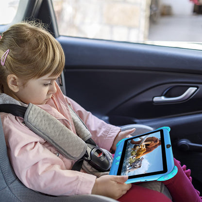 Ascrecem Kinder Tablet 7 Zoll Android Kindertablet 3-7 Jahre - blau