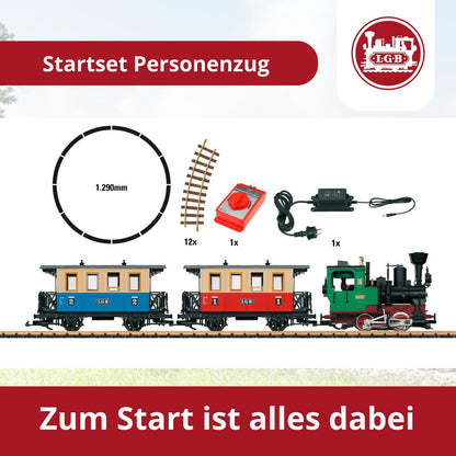 LGB 70307 Gartenbahn Starterset Personenzug – Spur G