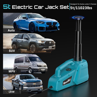 SEESII Elektrischer Hydraulik Wagenheber 5T – 12V Fernbedienung