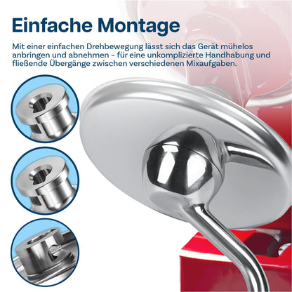 MMOBIEL Schneebesen, Flachrührer & Knethaken Set für KitchenAid