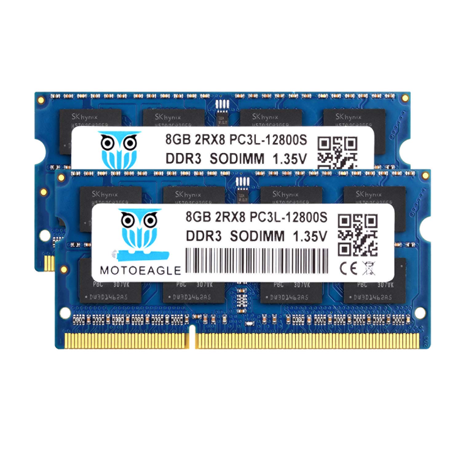 motoeagle 16GB Kit (2x8GB) DDR3L 1600 MHz SODIMM Arbeitsspeicher, zwei 204-Pin Speichermodule