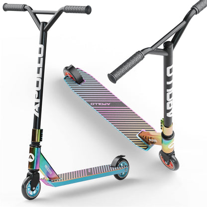 Apollo Genius Pro Stunt Scooter für Kinder ab 6 Jahren, ABEC 9, Aluminiumrahmen und 360-Grad-Y-Lenker