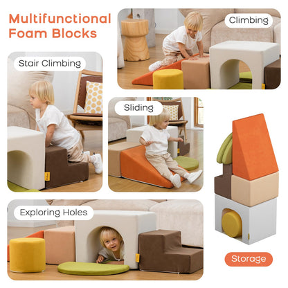 BanaSuper Kinder Schaumstoff Kletterblöcke Bausteine Set - bunt XXL