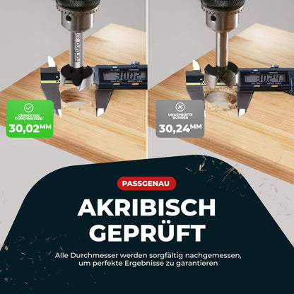 Fortura® Forstnerbohrer Holzbohrer Set – Ø10-50mm