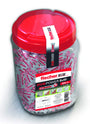 fischer DuoPower 557384 Universaldübel 8 x 40 mm, 400 Stück, Nylondübel in Grau und Rot