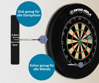 WIN.MAX Dart Surround Auffangring EVA schwarz für 455 mm Dartscheiben