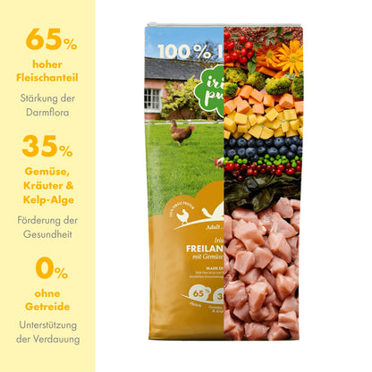 Irish Pure Hundetrockenfutter Adult - Freiland-Huhn 12kg