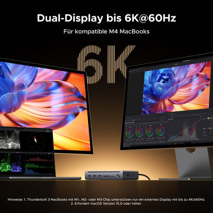 UGREEN Maxidok U712 Thunderbolt 5 Dockingstation, Dual 6K, 100W