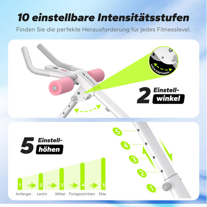 MERACH Bauchtrainer für Zuhause – Multifunktional mit LCD-Monitor