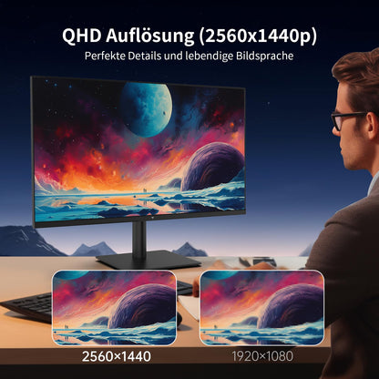 KTC 27 Zoll QHD IPS Monitor 100Hz/120Hz - Gaming & Arbeit