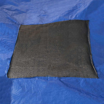 TECPLAST PO155RD Poolabdeckung rund - 6.20m f. 5.4m Pool, Abflussnetz