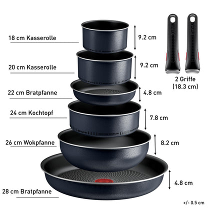 Tefal Ingenio Enjoy Topf- & Pfannenset Induktion – 8-tlg. L7239343