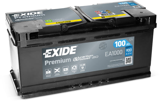 Exide EA1000 Autobatterie - 12V 100Ah 900A