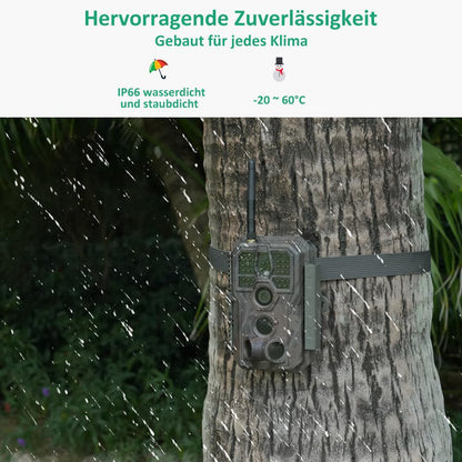 GardePro E8 Wildkamera WLAN – 64MP 1296P Video mit App