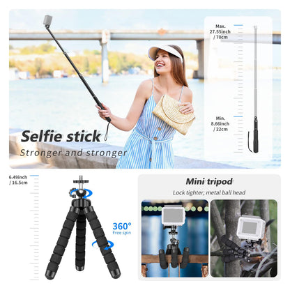 NEEWER 50-in-1 Actionkamera Zubehör Set für GoPro DJI Insta360