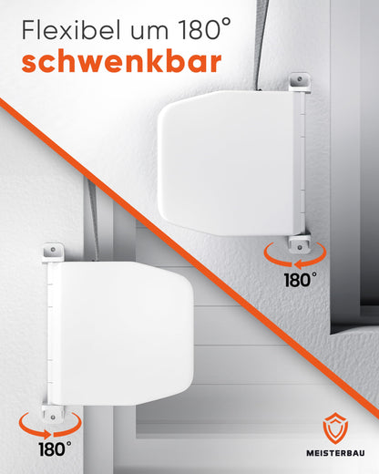 MEISTERBAU Rolladen Gurtwickler Aufputz 14 mm 180° schwenkbar 3 Stück