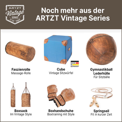 ARTZT Vintage Series Medizinball – 4 kg, Ø 28-32 cm