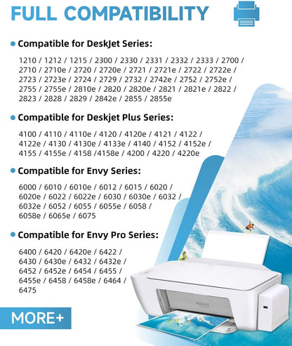 INKYEAH 305 XL Druckerpatronen kompatibel für HP 305, Schwarz + Farbe