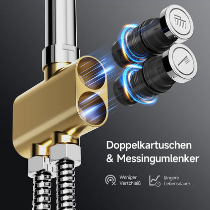 Rainsworth Regendusche Duschsystem 25cm rund – Chrom, ohne Armatur