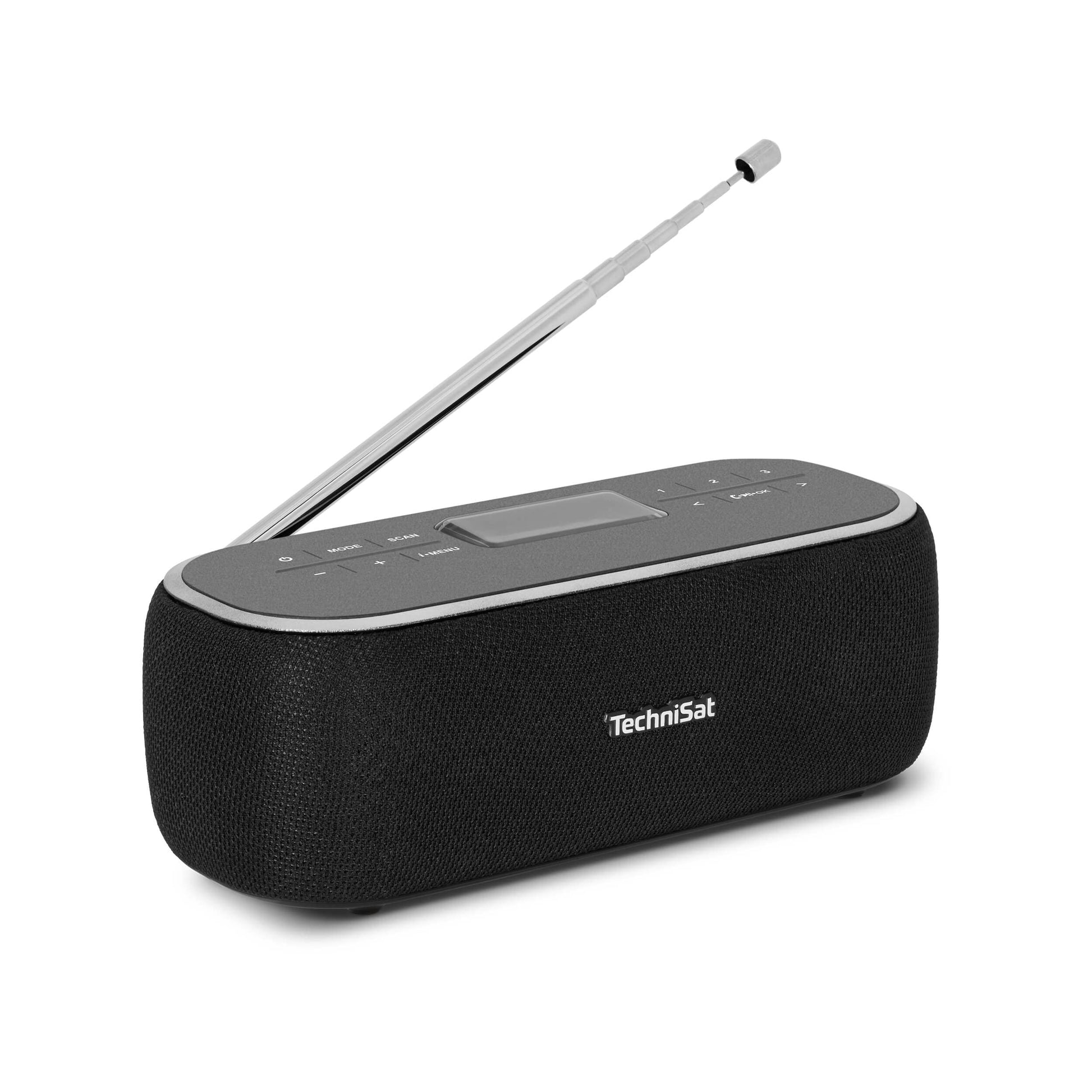 TechniSat VIOLA BT 1 Digitalradio mit Bluetooth, DAB+ und UKW, schwarz-graues Gehäuse, LC-Display