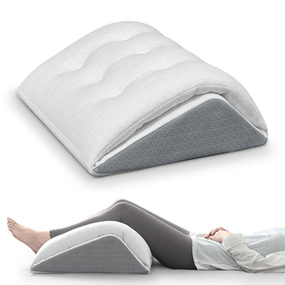 TANYOO Venenkissen Beinkissen, Memory-Schaum-Keilkissen, 60 cm, keilförmige Auflage zur Beinhochlagerung