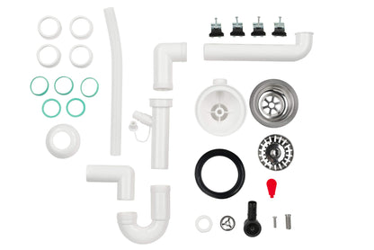 Manestein Granit Einbau-Spüle Einzelbecken 48x39 cm - Graphit