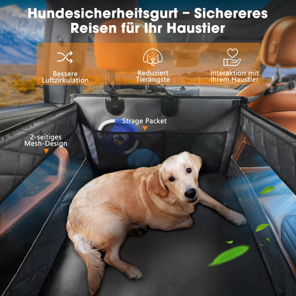 MIXJOY Hunde Autositz Extra Stabil – Wasserdicht & Rutschfest