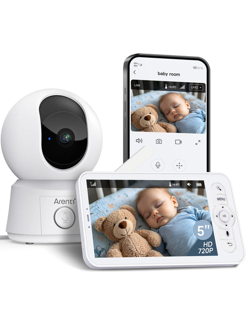 ARENTI Video-Babyphone B2Kit mit Kamera, 5-Zoll-Display und App