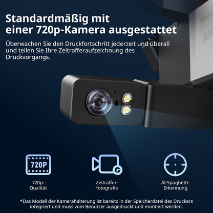 Anycubic Kobra 3 V2 3D Drucker - Kamera & Hochgeschwindigkeitsdruck