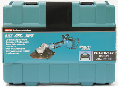 Makita DGA900ZKX2 Akku-Winkelschleifer - 2x18V ohne Akku/Lader im Koffer