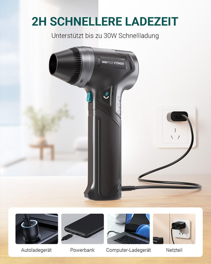 Vantrue Power T800 Elektrischer Luftbläser, 800 g Luftdruck