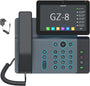 GEQUDIO GZ-8 IP Telefon – WLAN, Fritzbox, Telekom, Netzteil. Schwarz. Für kabellose SIP-Telefonie.