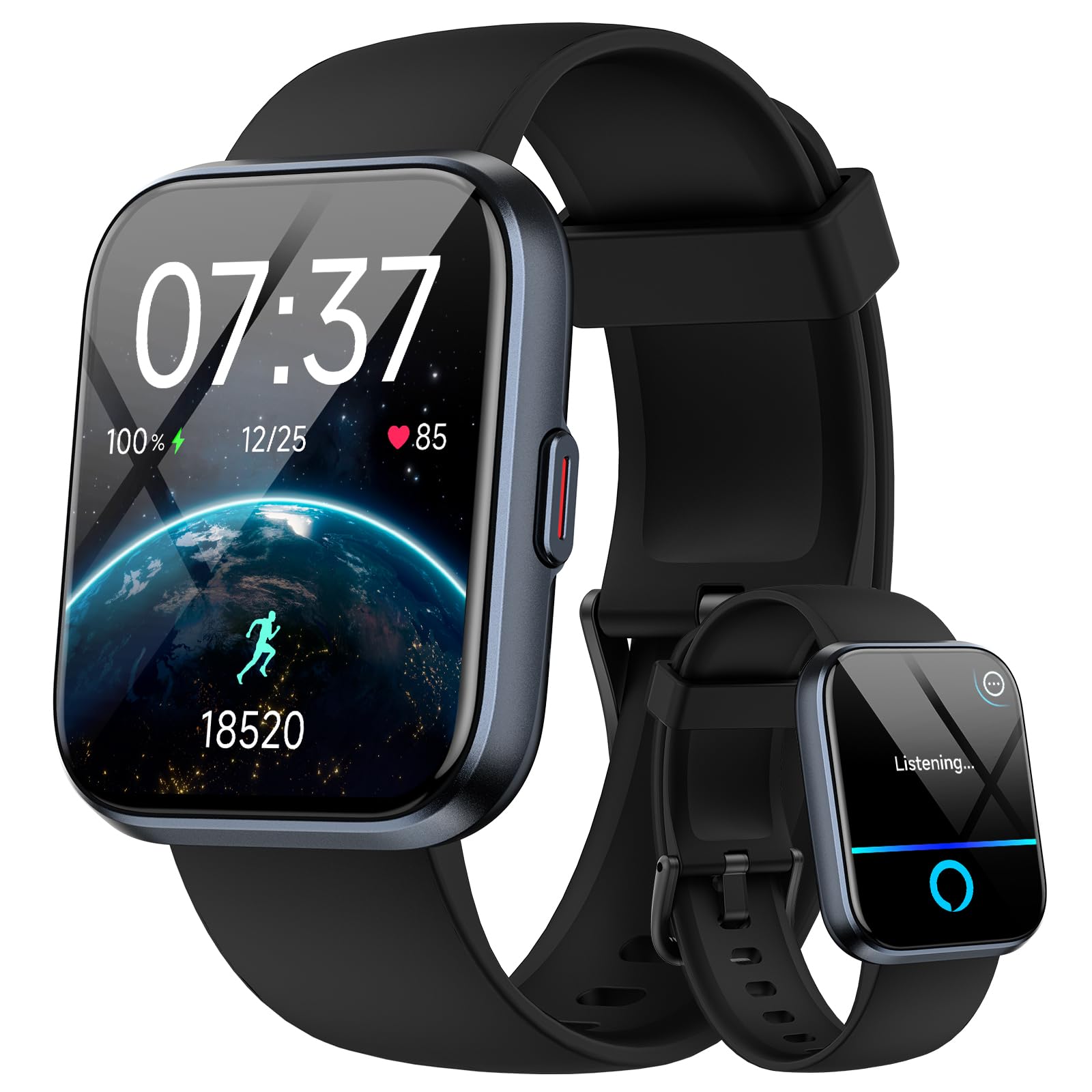 AEAC Smartwatch Fitnessuhr mit Telefonfunktion, 1.85" Display