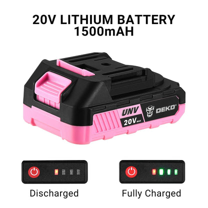 DEKOPRO Akku-Bohrschrauber 20V Set, 40 Nm, mit Akku und Zubehör