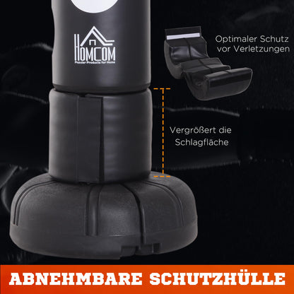 HOMCOM Standboxsack Heavy Duty 176cm Schwarz Erwachsene