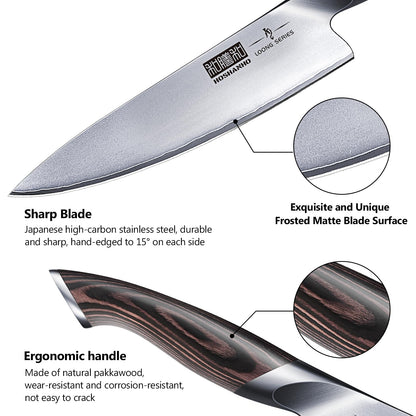 HOSHANHO Professionelles Küchenmesser Set 3-teilig – Edelstahl