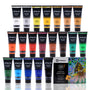 Artecho Acrylfarben Set Professional 20x120 ml, wasserfest, lichtecht, 20 Tuben
