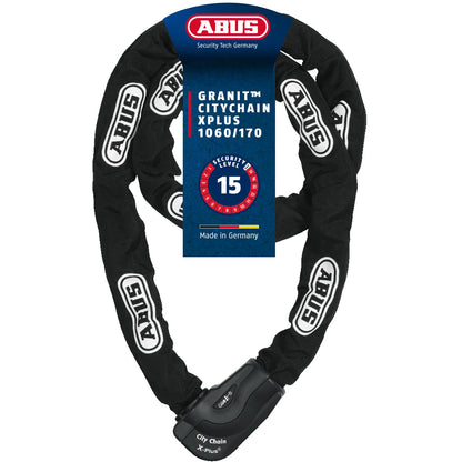 ABUS CityChain X-Plus 1060/170 Hochsicherheits-Kettenschloss - Schwarz