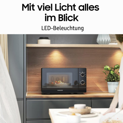 Samsung MS20A3010AL/EG Solo-Mikrowelle - 20 L, Schwarz