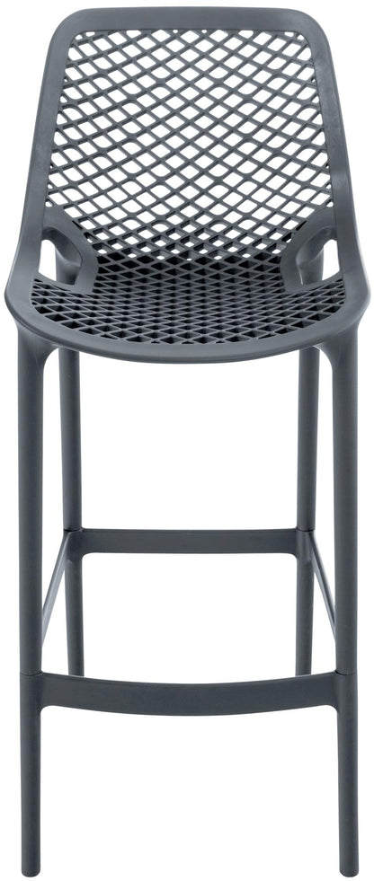 CLP Barhocker Air Kunststoff Pflegeleicht - Dunkelgrau, 75cm
