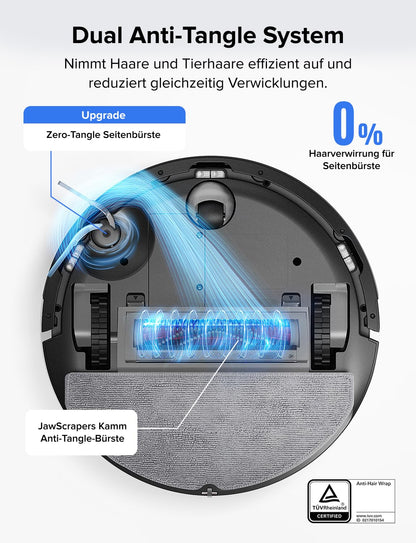 roborock Q7 L5 Saugroboter mit Wischfunktion, 8000 Pa, Schwarz