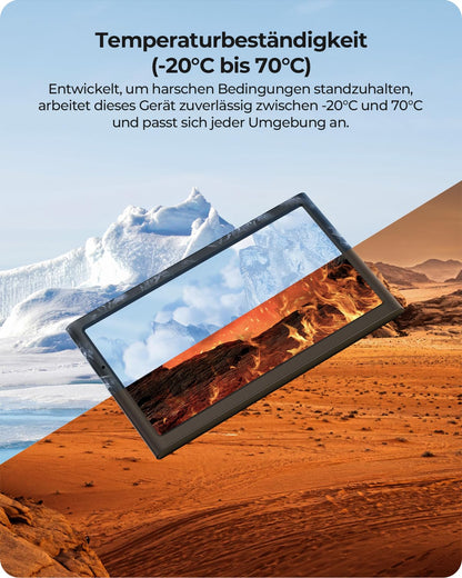 Krunia 7" Drahtloses Tragbares Auto Display für CarPlay & Android