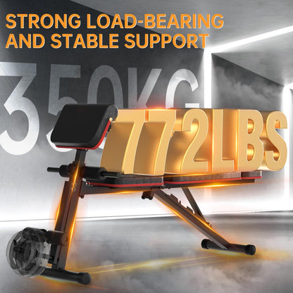 JOROTO Krafttraining Hantelbank verstellbar klappbar – Home Gym 350kg
